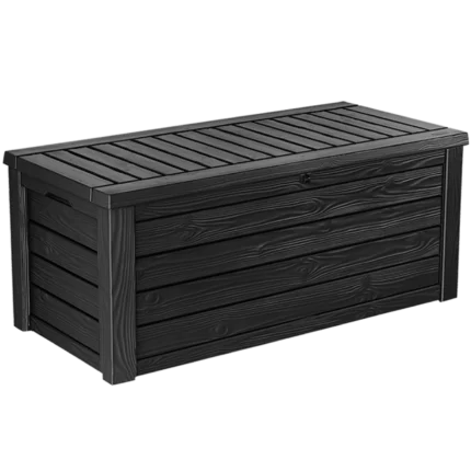 Keter Westwood 150 Gallon Outdoor Storage Bench & Deck Box, Graphite